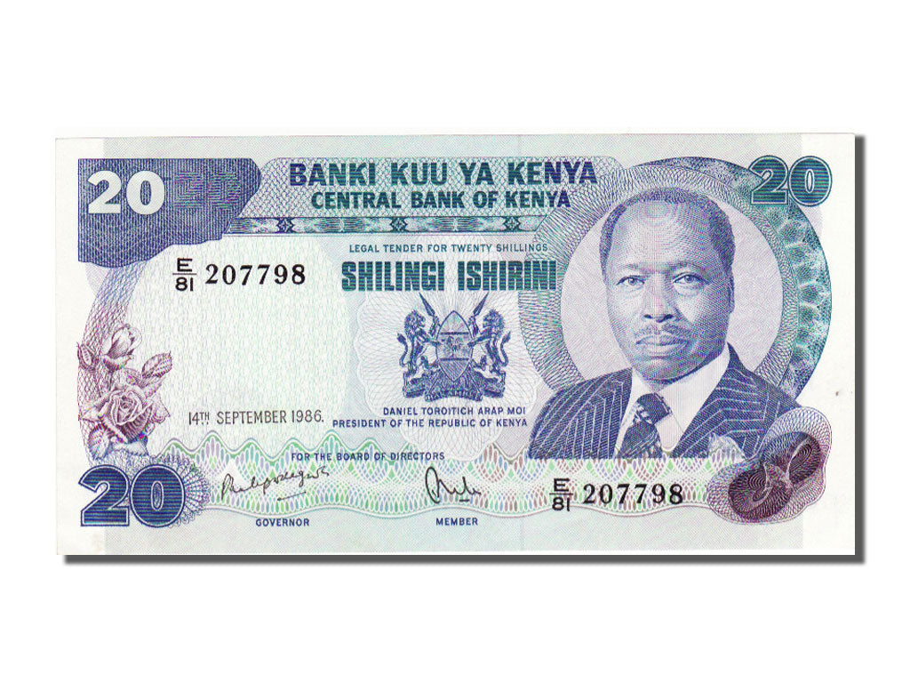 Kenya, 20 Shillings, 1986, KM #21e, 1986-09-14, , 207798