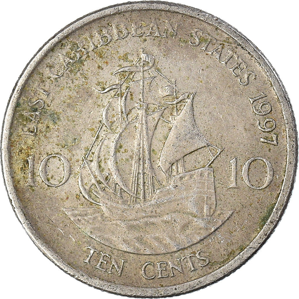 Munten, Staten van de oostelijke Caraïben, 10 Cents, 1997