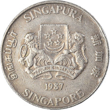 Munten, Singapur, 20 Cents, 1987
