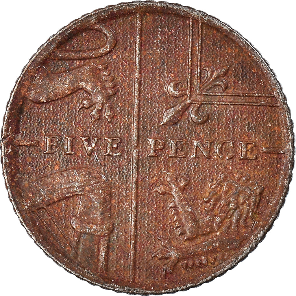 Moneta, Wielka Brytania, 5 Pence, 2010