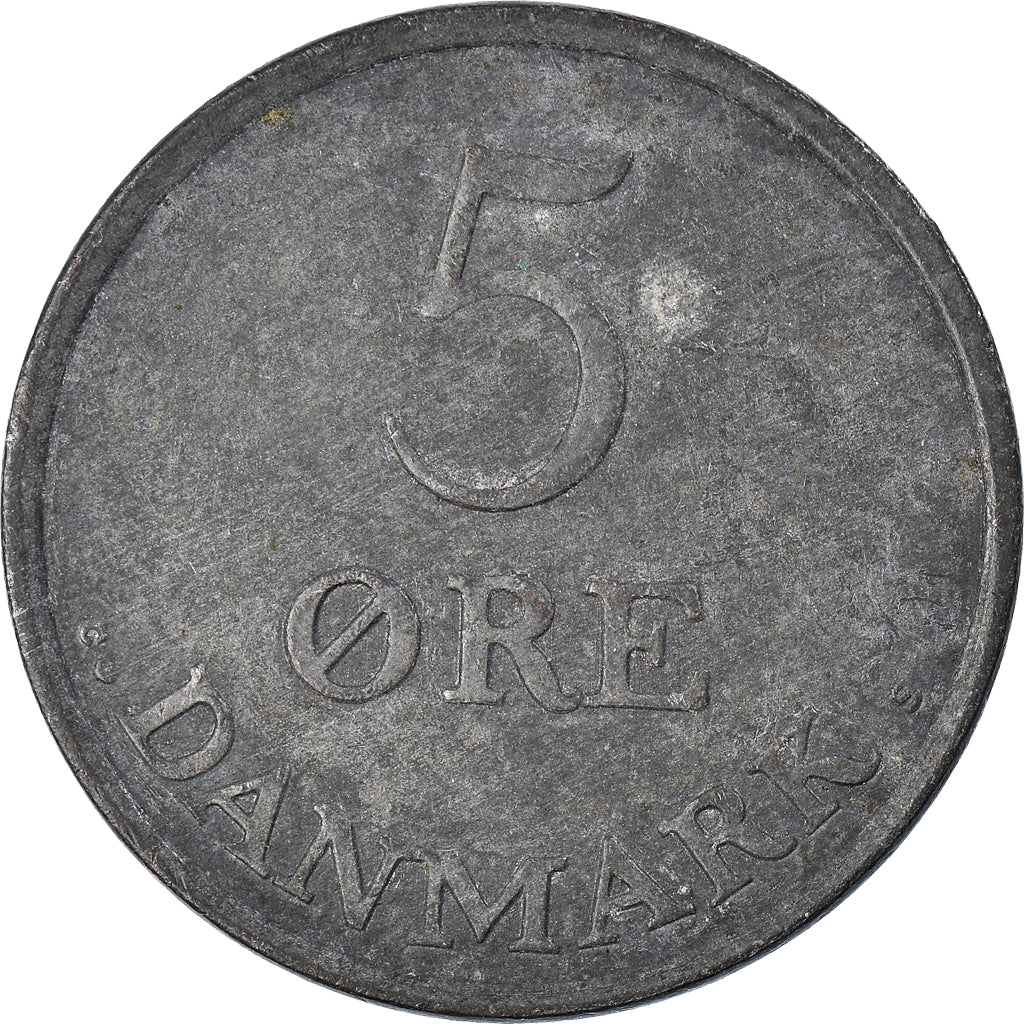 Munten, Denemarken, 5 Öre, 1958