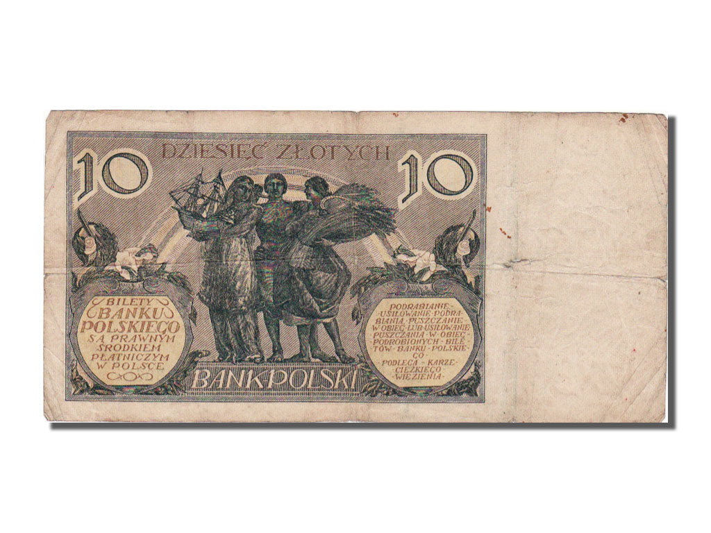 Polonia, 10 Zlotych, 1929, 1929-07-20, MB+