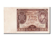 Poland, 100 Zlotych, 1934, KM #75a, 1934-11-09, AU(55-58), BW
