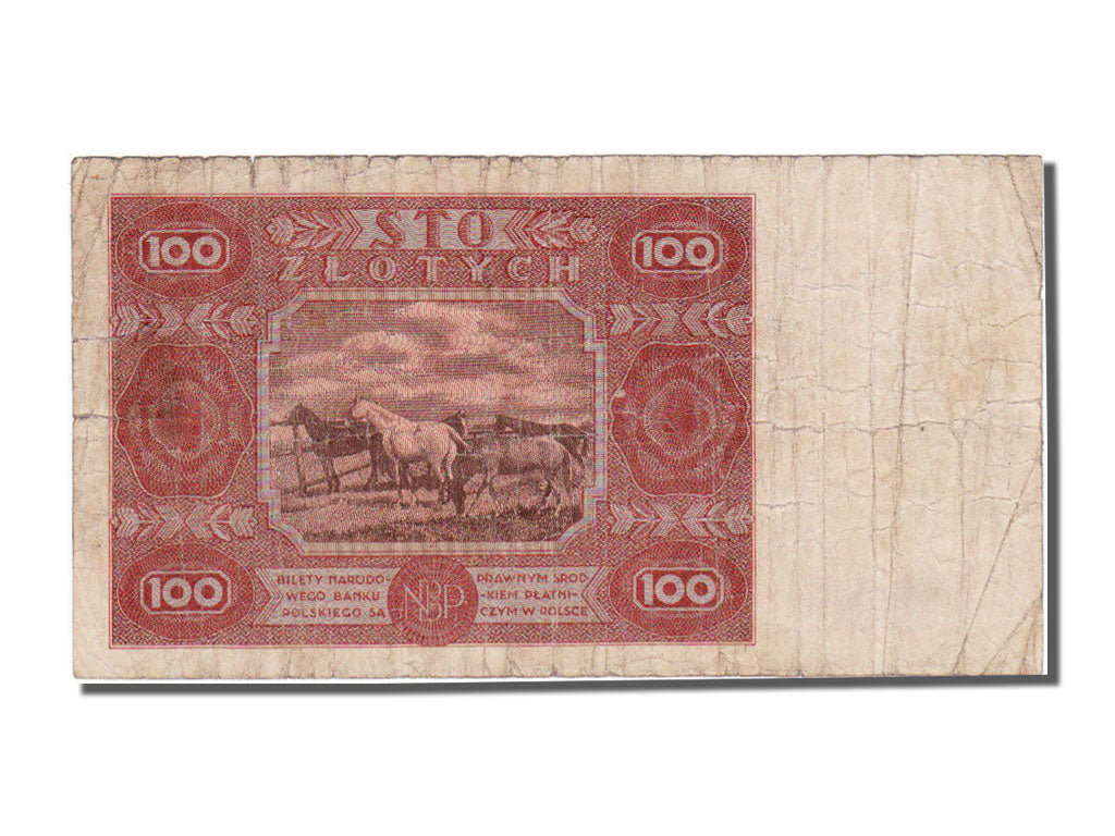 Poland, 100 Zlotych, 1947, KM #131a, 1947-07-15, F(12-15), 1202784