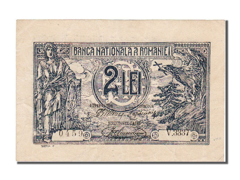 Romania, 2 Lei, 1920, KM #27a, 1920-07-17, UNC(63), V 3337