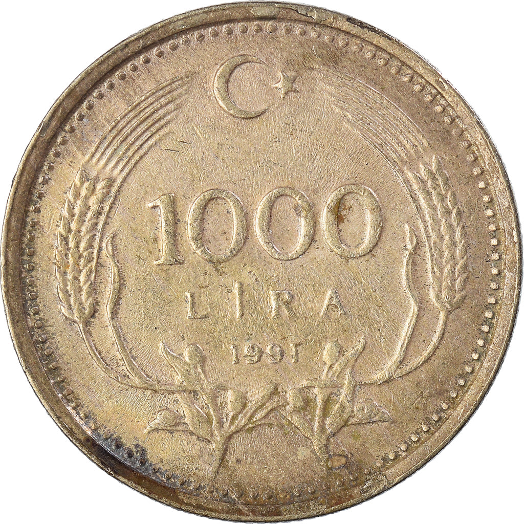 Monnaie, Turquie, 1000 Lira, 1995