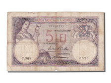 Romania, 5 Lei, 1929, KM #29, 1929-09-19, VF(20-25), C 3815