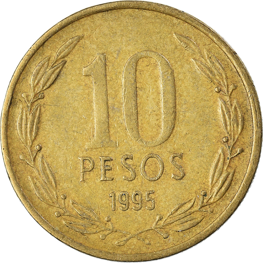 Coin, Chile, 10 Pesos, 1995