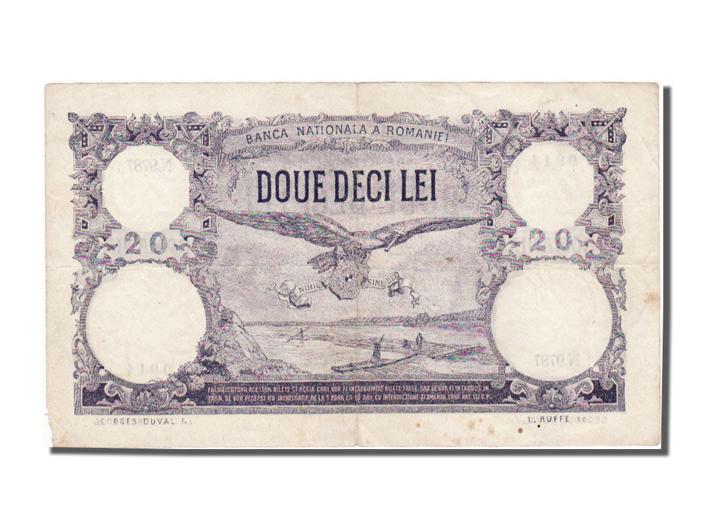 Romania, 20 Lei, 1929, KM #30, 1929-09-19, UNC(60-62), N 9787
