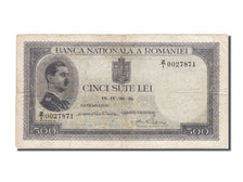 Romania, 500 Lei, 1936, KM #42a, 1936-04-30, EF(40-45), Z1