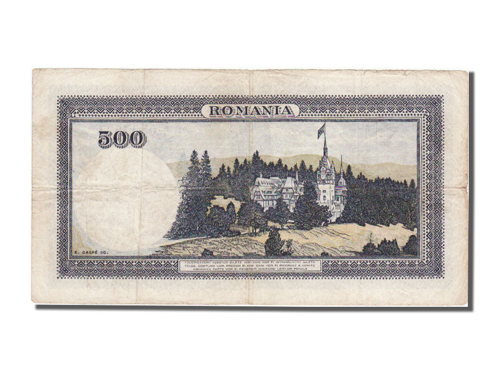 Romania, 500 Lei, 1936, KM #42a, 1936-04-30, EF(40-45), Z1