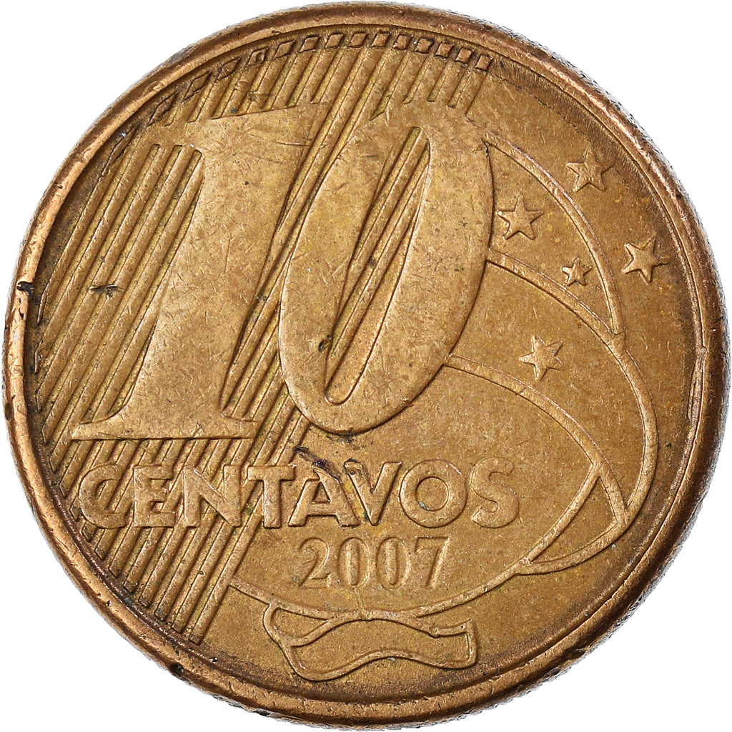 Moneta, Brasile, 10 Centavos, 2007