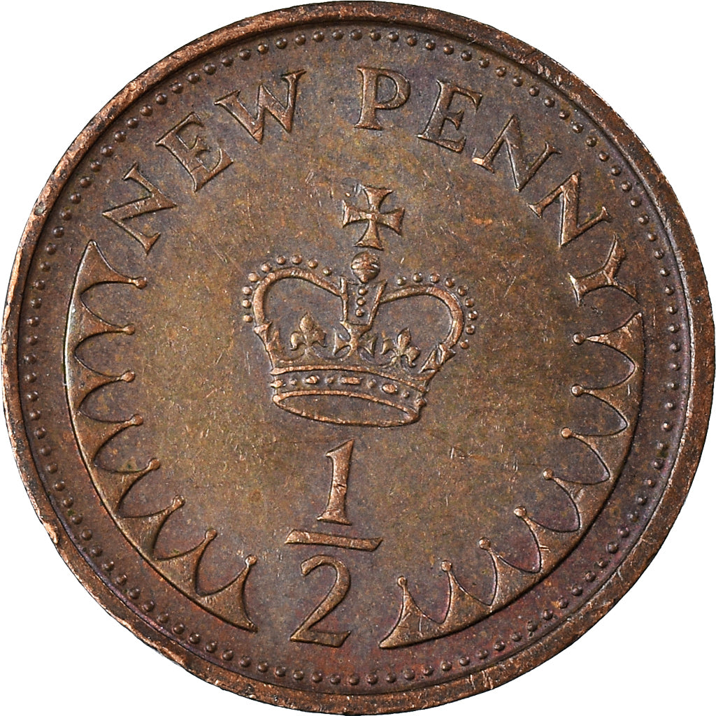 Coin, Great Britain, 1/2 New Penny, 1978