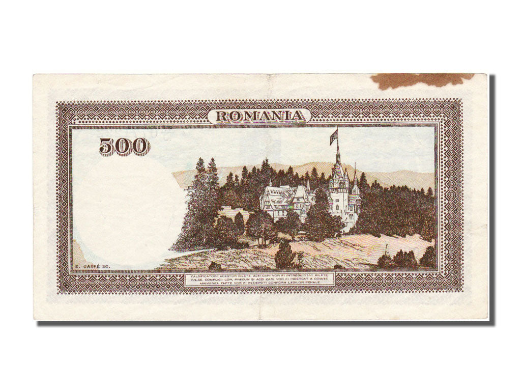 Romania, 500 Lei, 1942, KM #51a, 1942-04-20, VF(20-25), W10
