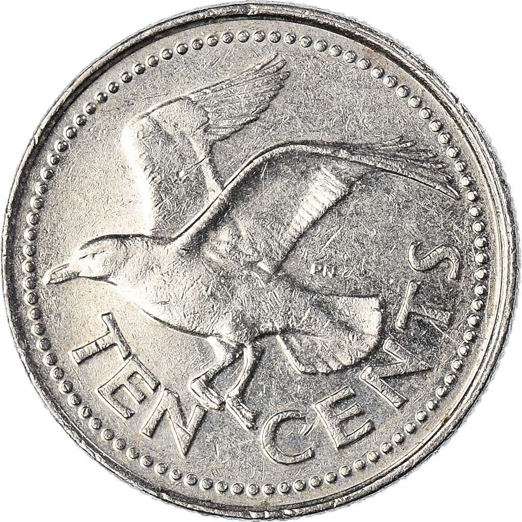 Munten, Barbados, 10 Cents, 1995