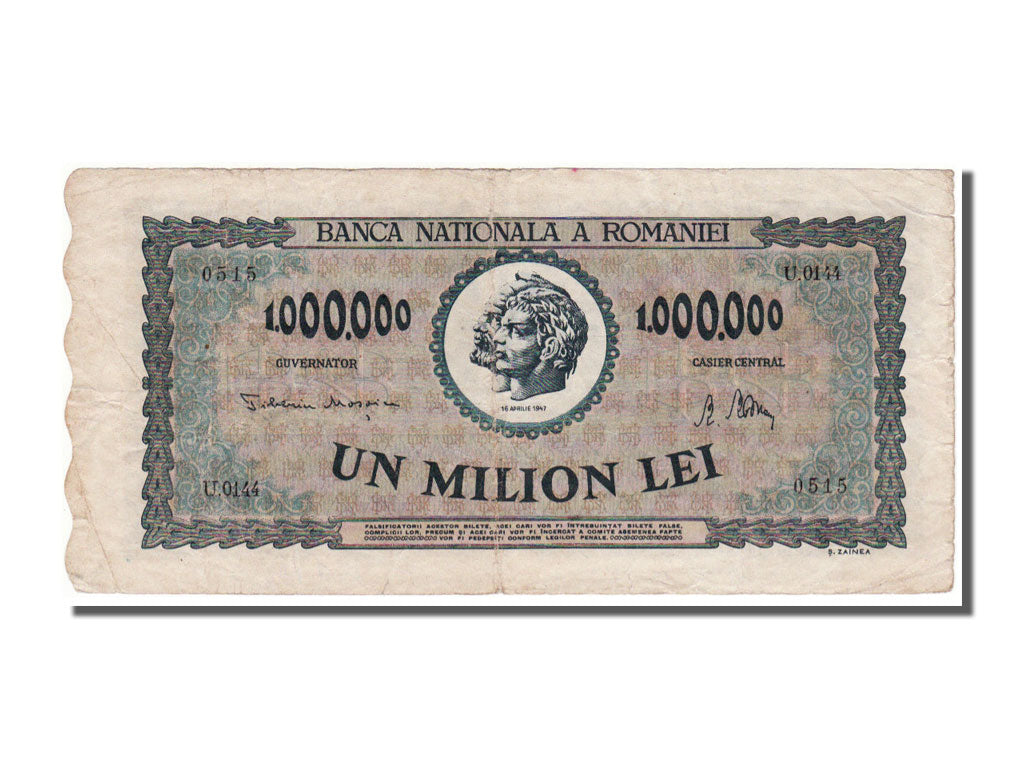 Romania, 1,000,000 Lei, 1947, KM #60a, 1947-04-16, EF(40-45), U0144
