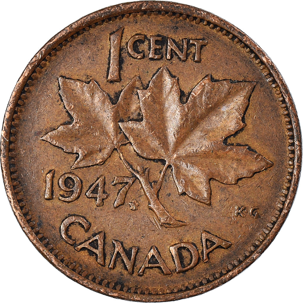 Moneda, Canadá, Cent, 1947
