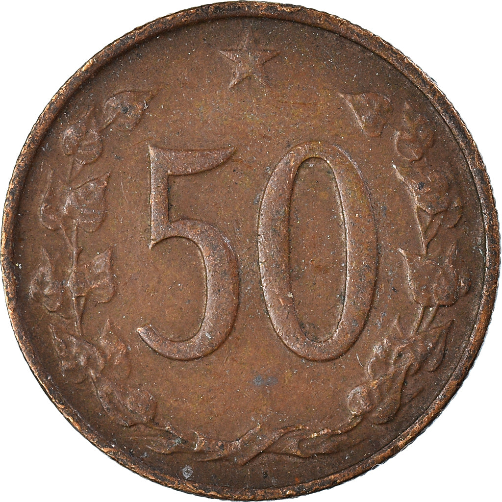 Moneta, Cecoslovacchia, 50 Haleru, 1965