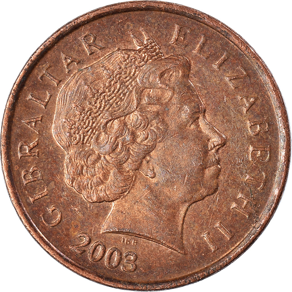 Moeda, Gibraltar, Penny, 2003
