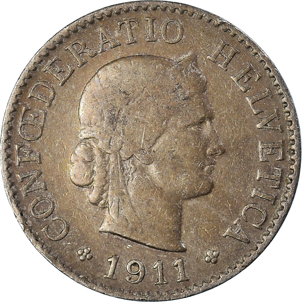 Moneta, Szwajcaria, 5 Rappen, 1911