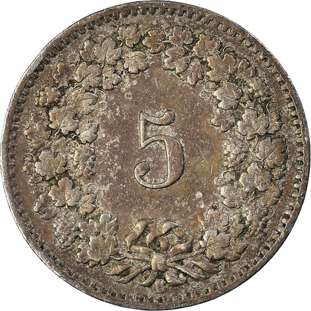 Moneta, Szwajcaria, 5 Rappen, 1911