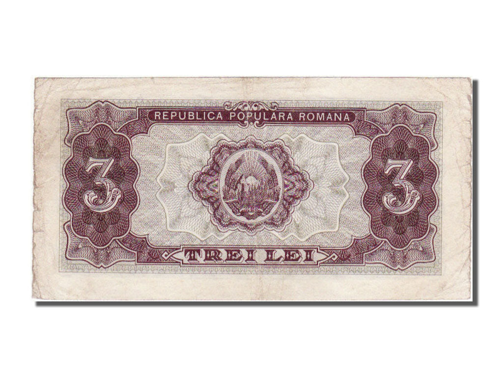 Romania, 3 Lei, 1952, KM #82b, EF(40-45), N40