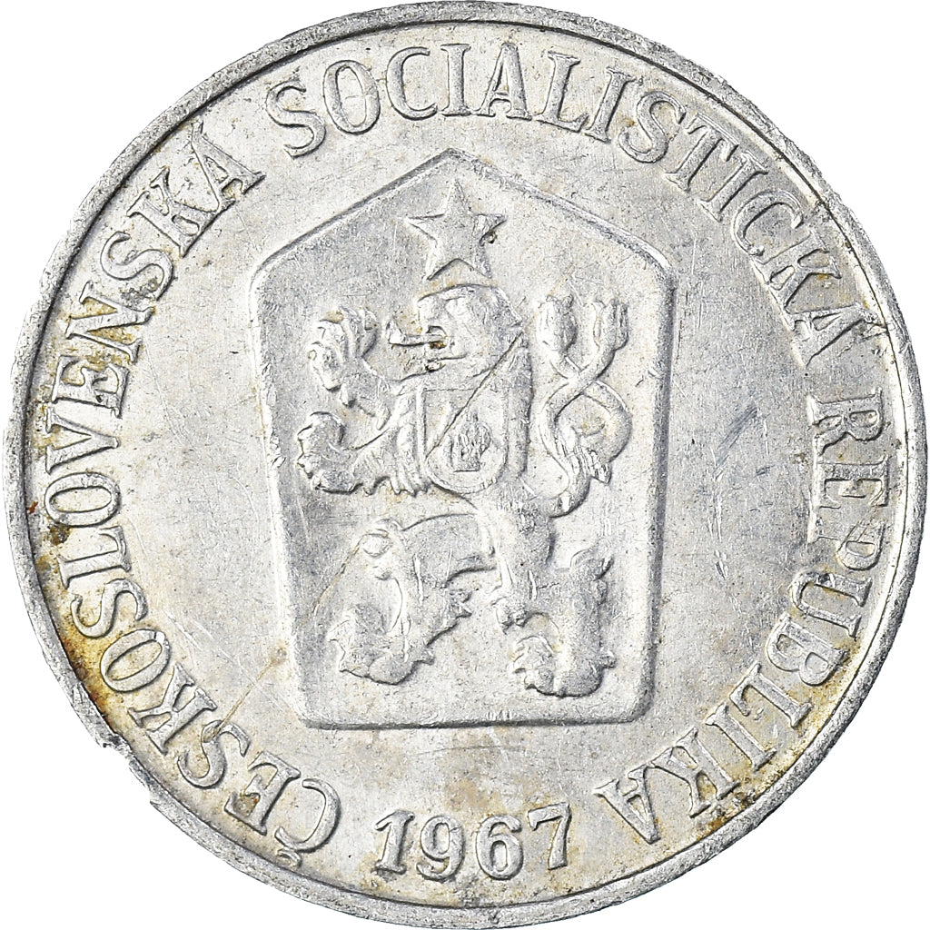Münze, Tschechoslowakei, 5 Korun, 1967