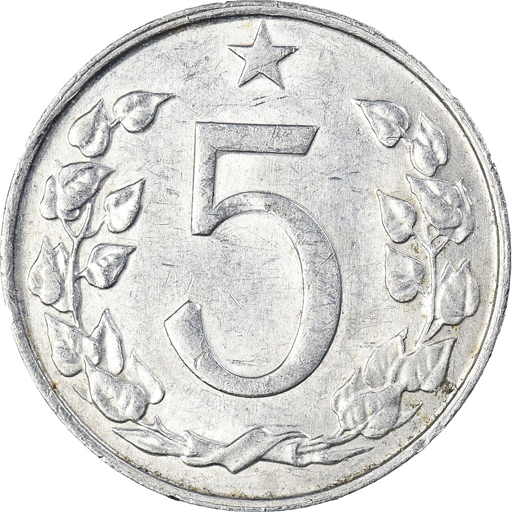 Münze, Tschechoslowakei, 5 Korun, 1967