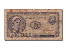 Romania, 5 Lei, 1952, KM #83s, VF(20-25), N7