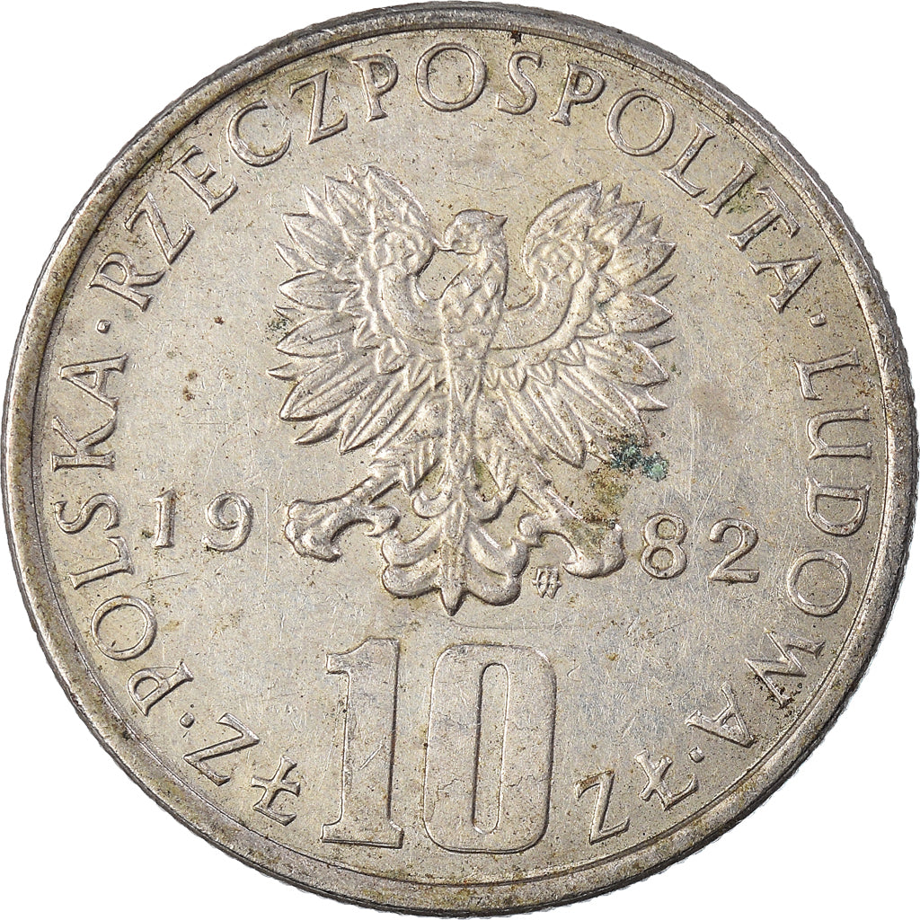 Münze, Polen, 10 Zlotych, 1982