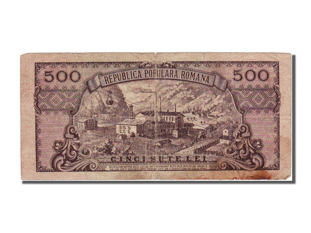 Romania, 500 Lei, 1949, KM #86a, 1949-10-15, F(12-15), B1