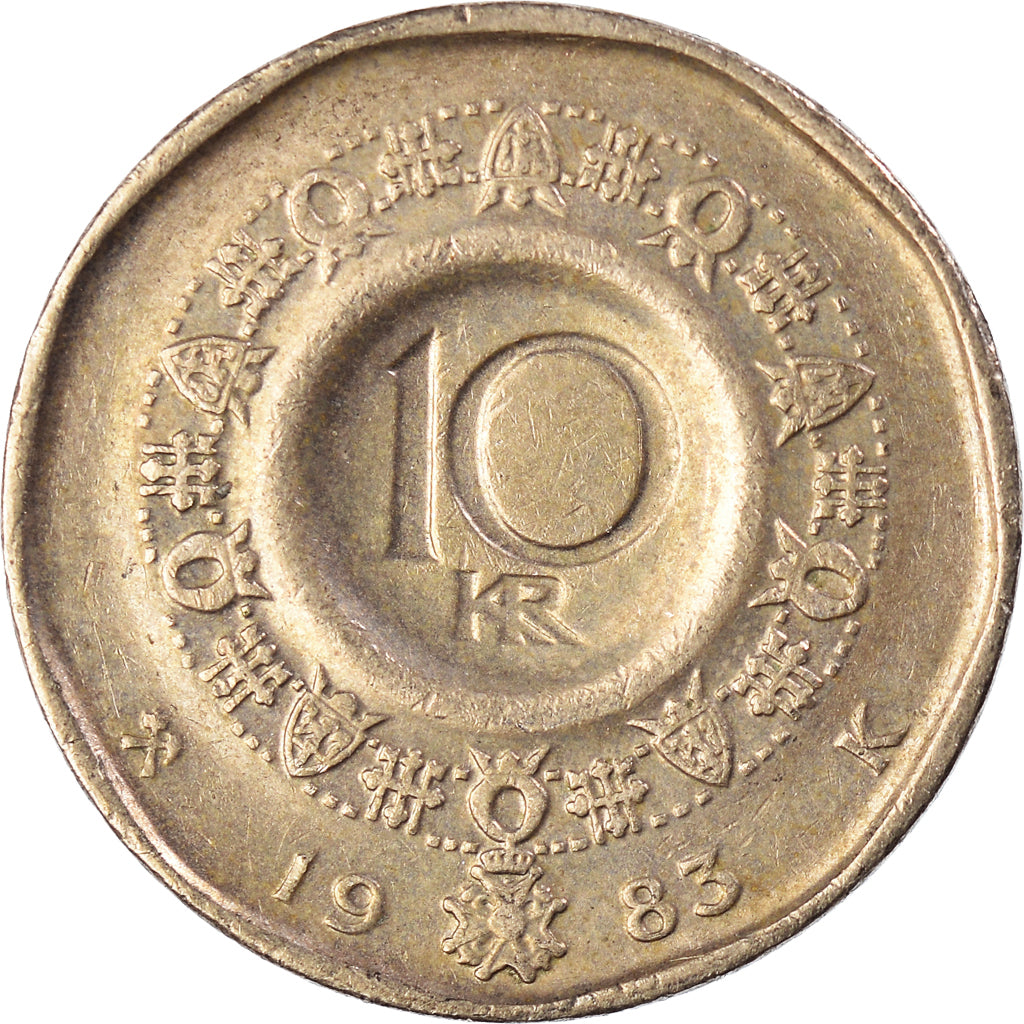 Moneda, Noruega, 10 Kroner, 1983