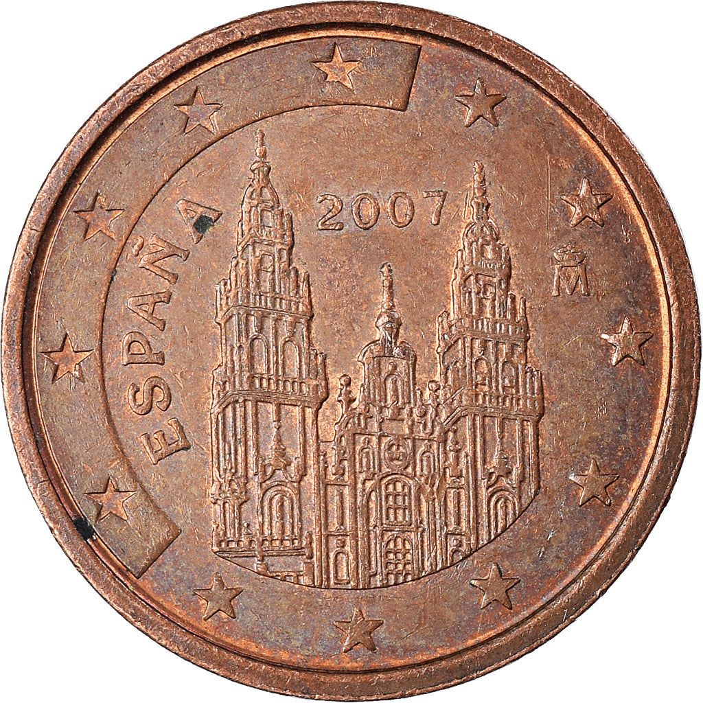 Münze, Spanien, 2 Euro Cent, 2007