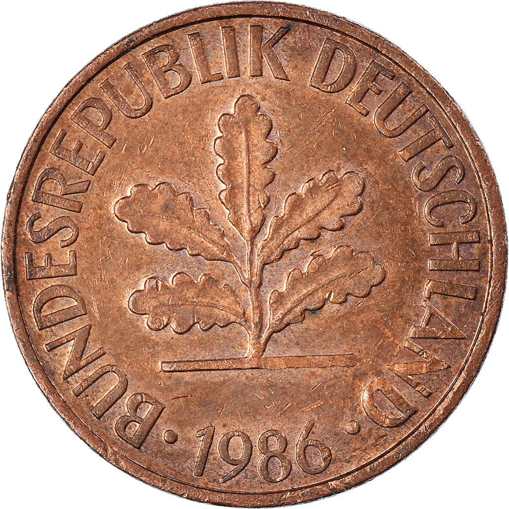 Coin, GERMANY - FEDERAL REPUBLIC, 2 Pfennig, 1986