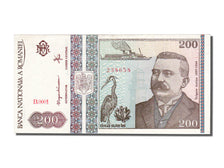 Romania, 200 Lei, 1992, KM #100a, 1992-12-01, UNC(63), B 0001