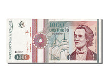 Romania, 1000 Lei, 1991, KM #101Aa, 1991-09-01, AU(55-58), D 0012