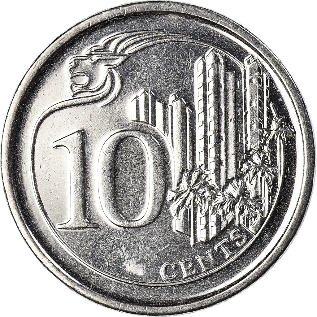 Münze, Singapur, 10 Cents, 2013