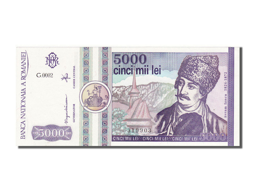 Banconote, Romania, 5000 Lei, 1992, 1992-03-01, FDS
