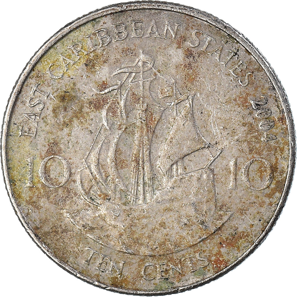 Moneta, Państwa Wschodnich Karaibów, 10 Cents, 2004