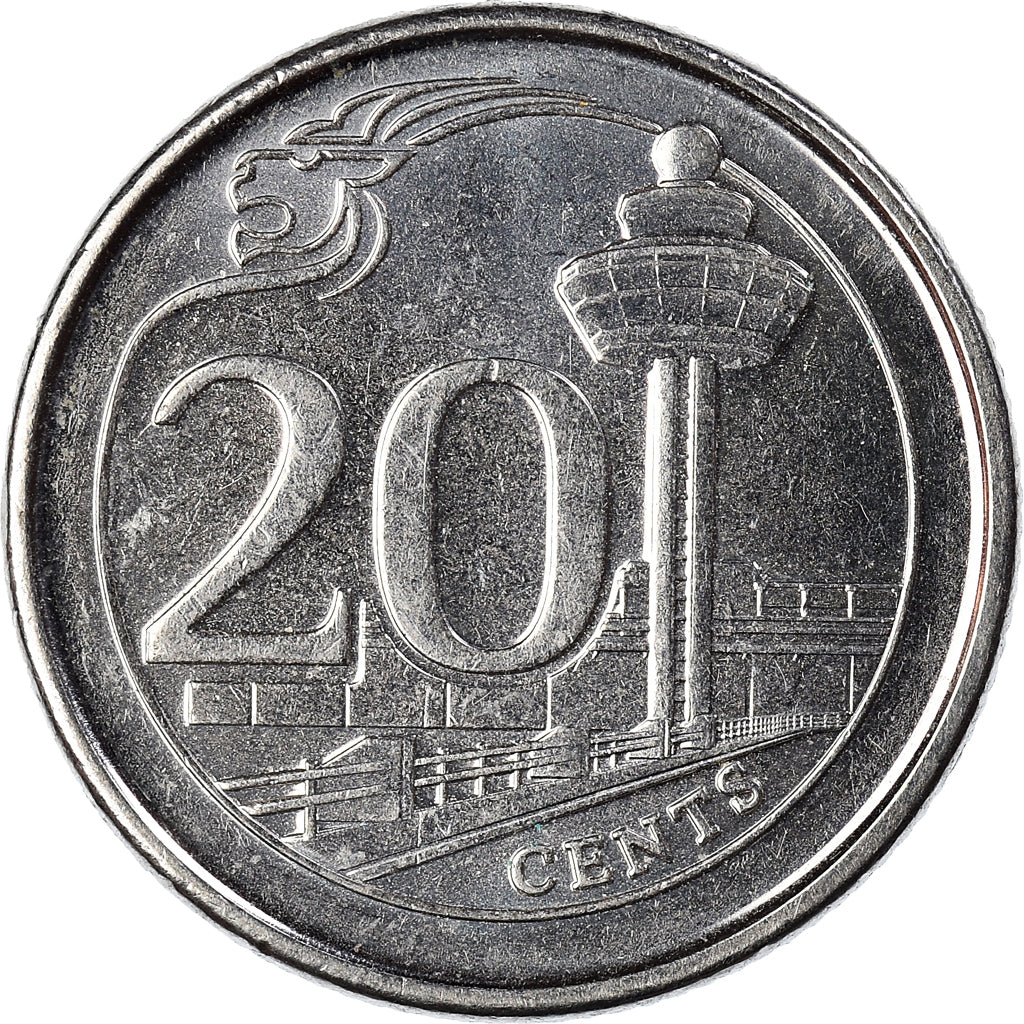 Moneta, Singapur, 20 Cents, 2013