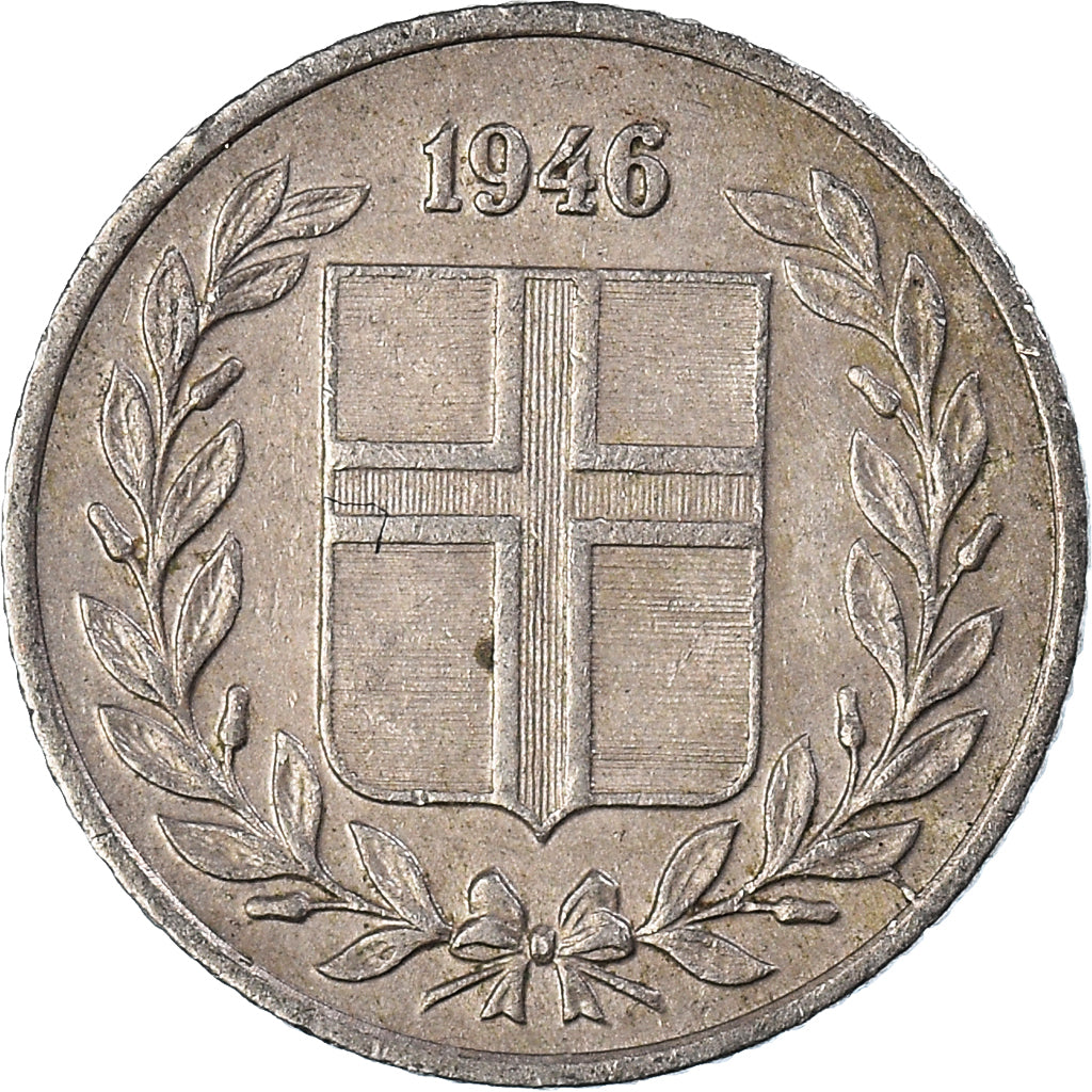 Moneta, Islanda, 10 Aurar, 1946
