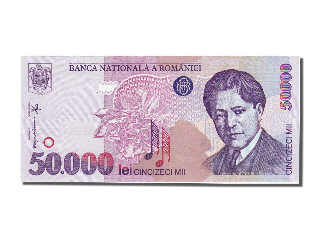 Romania, 50,000 Lei, 1996, KM #109a, UNC(65-70), 007C