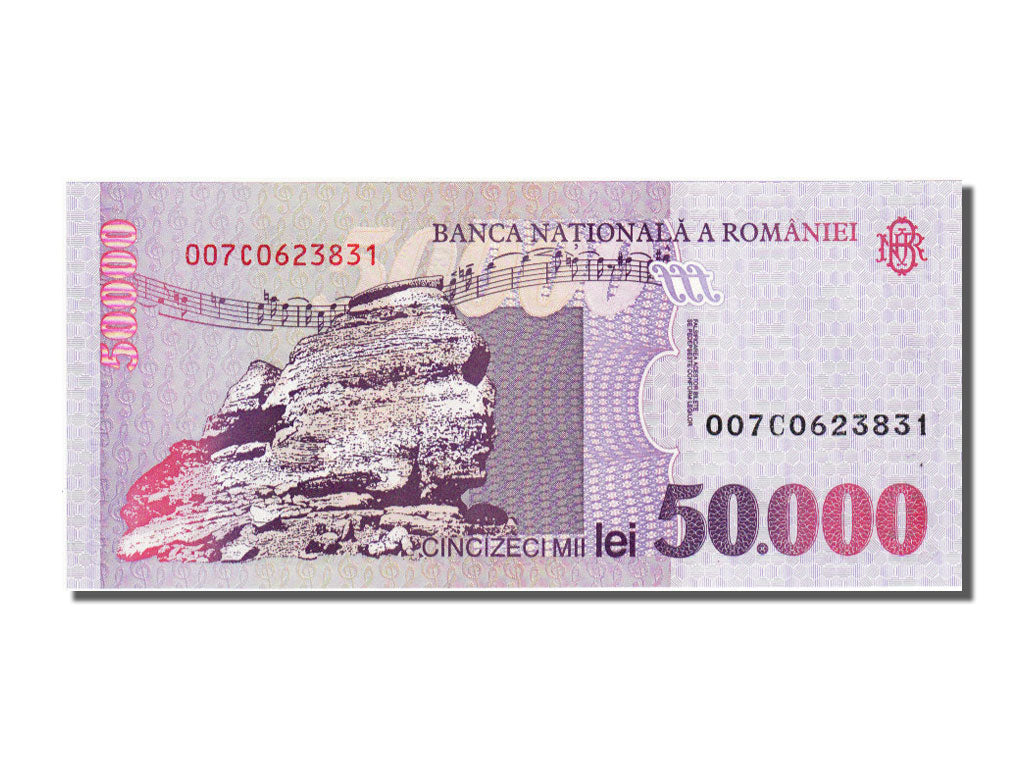 Romania, 50,000 Lei, 1996, KM #109a, UNC(65-70), 007C