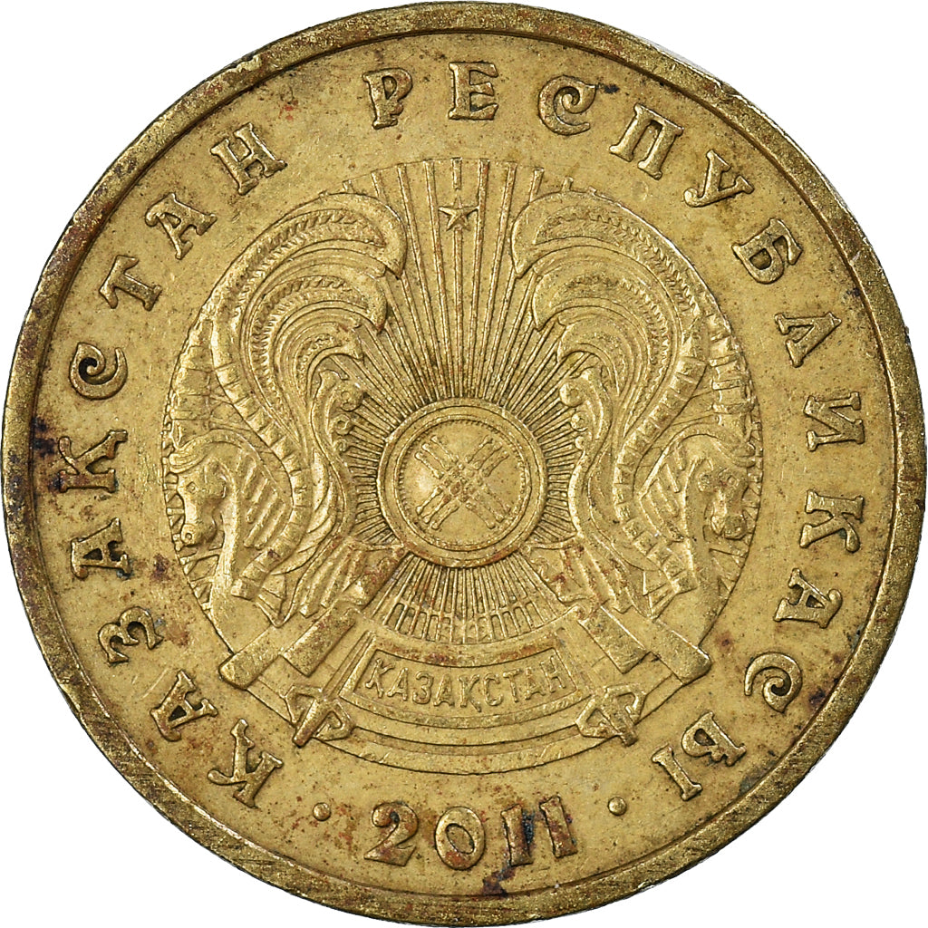 Moeda, Cazaquistão, 10 Tenge, 2011