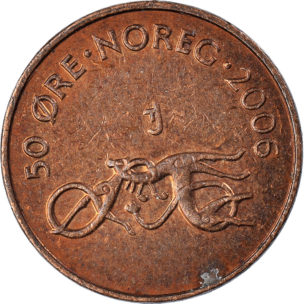 Munten, Noorwegen, 50 Öre, 2006