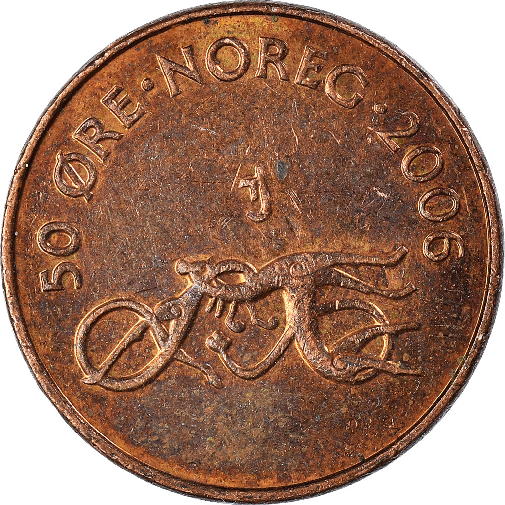 Moeda, Noruega, 50 Öre, 2006