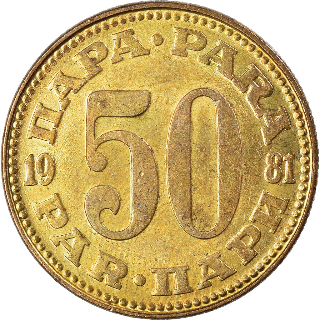 Monnaie, Yougoslavie, 50 Para, 1981