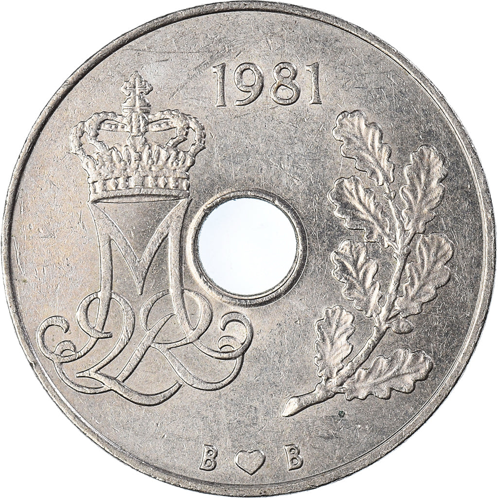 Münze, Dänemark, 25 Öre, 1981