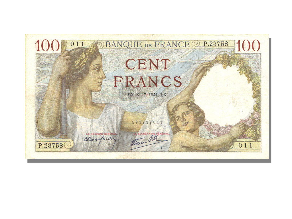100 Francs Sully type 1939