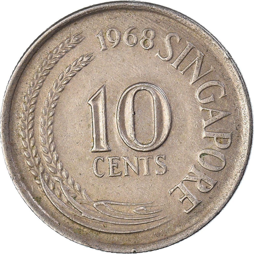 Coin, Singapore, 10 Cents, 1968